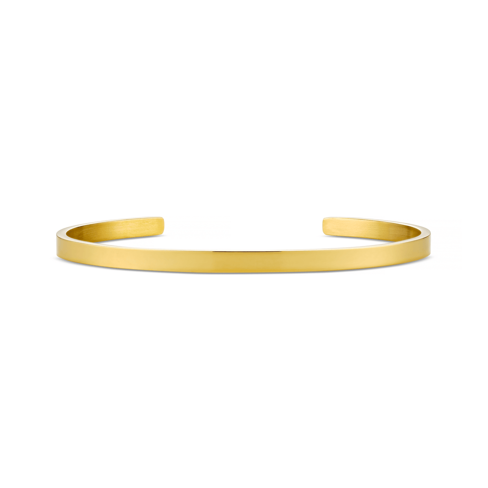 Bracelets Simple Metal Cuff Bracelet - Gold Orelia Jewellery