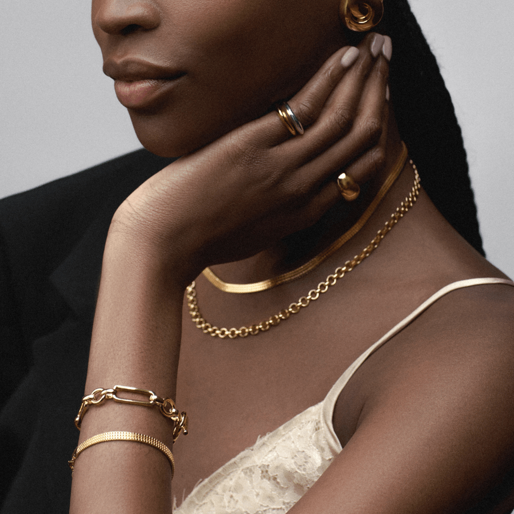 Chain Bracelet Flat Box Chain Bracelet Orelia Jewellery