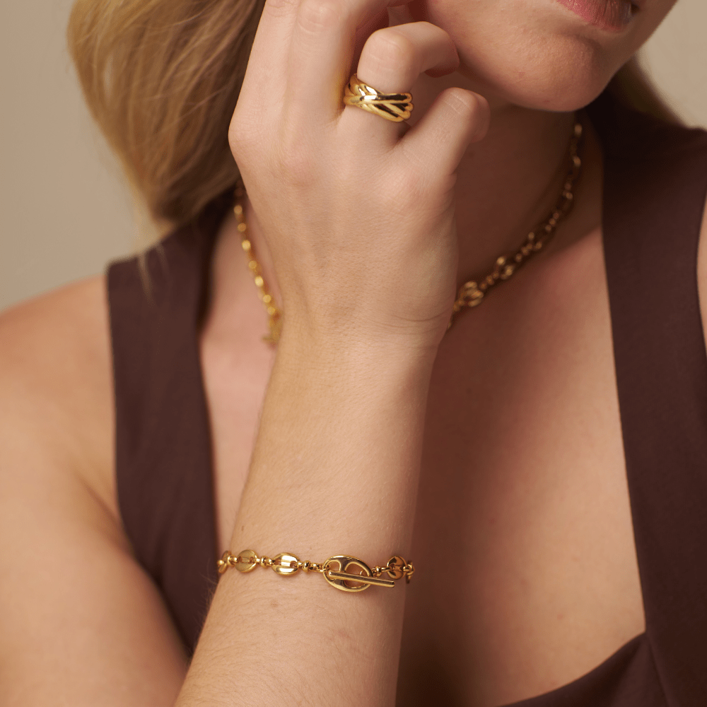 Chain Bracelet Mariner Chain T-Bar Bracelet Orelia Jewellery