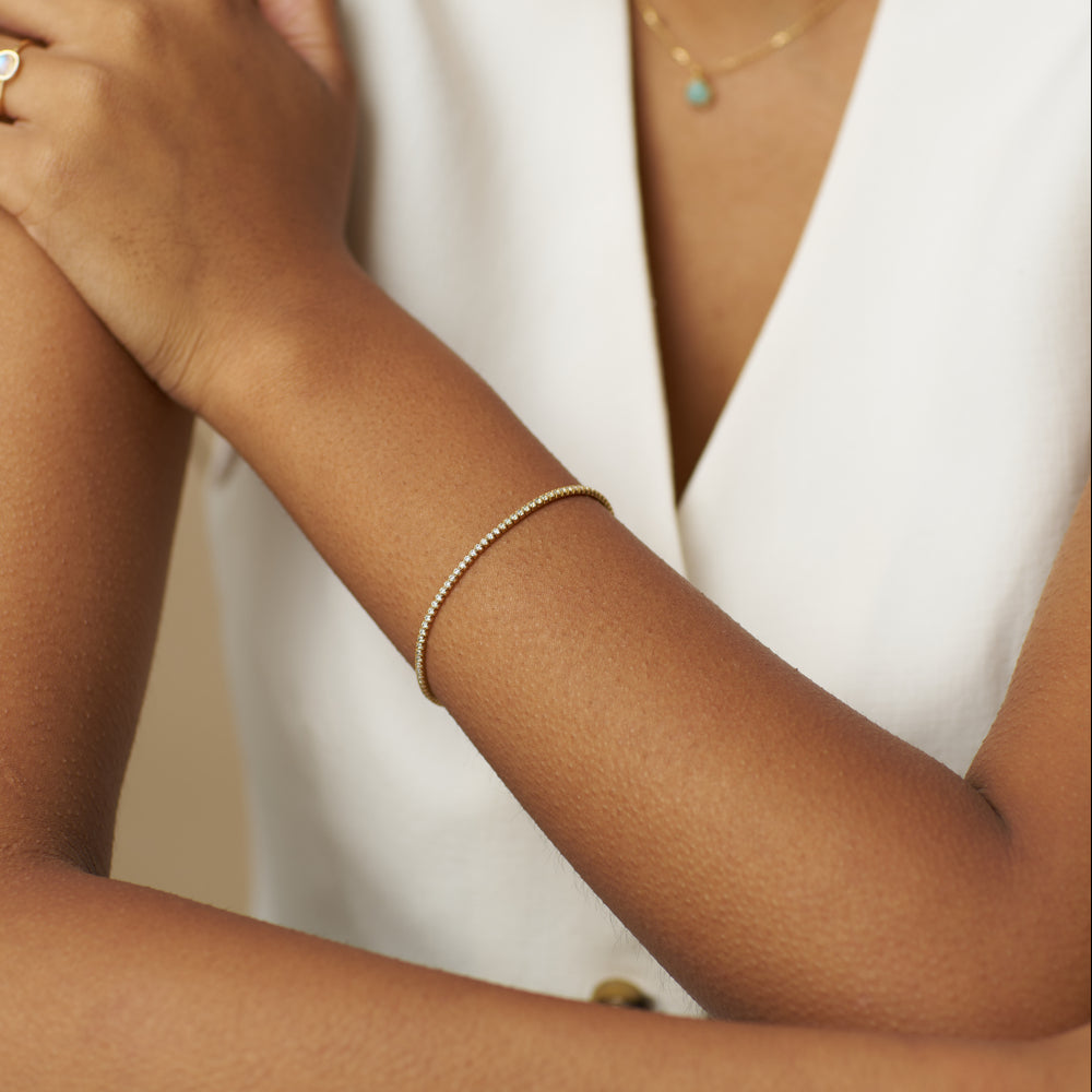 Chain Bracelet ONE LUXE Micro Tennis Bracelet Orelia Jewellery