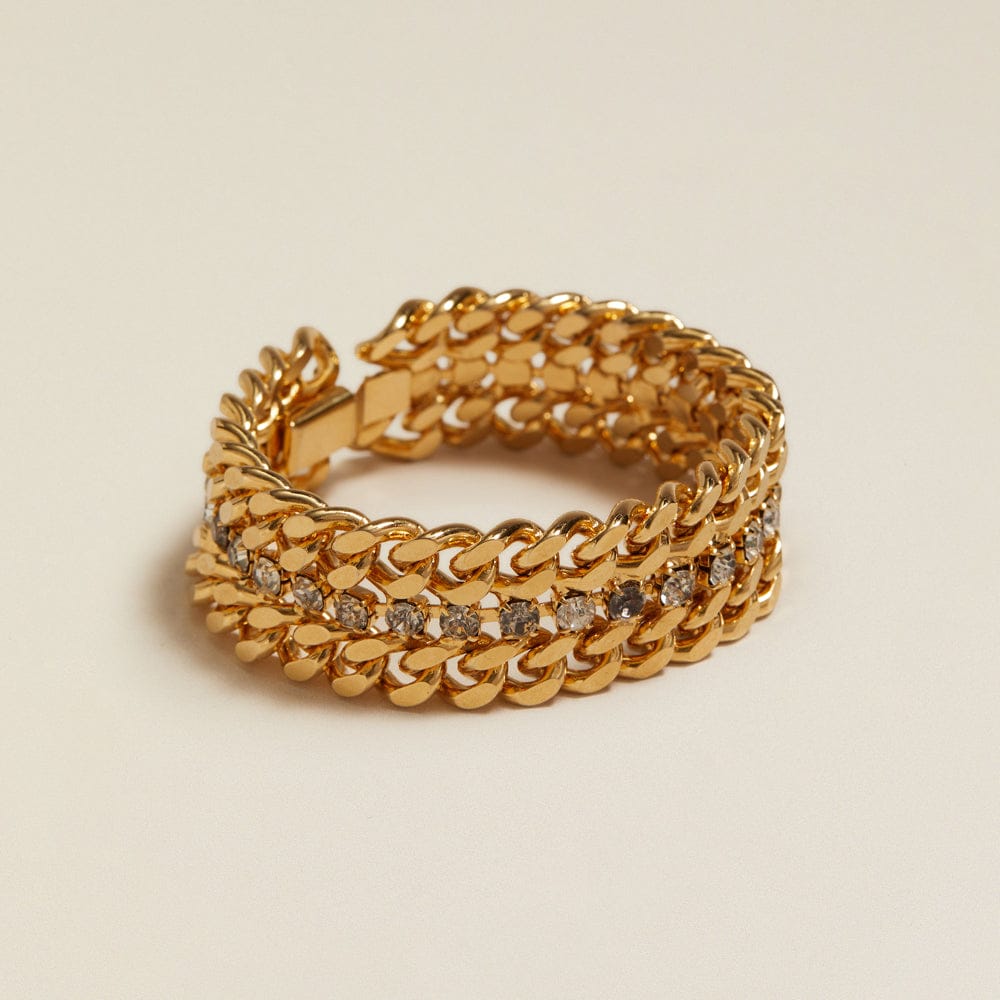 Chain Bracelet ONE Vintage Crystal Cuban Link Bracelet Orelia Jewellery