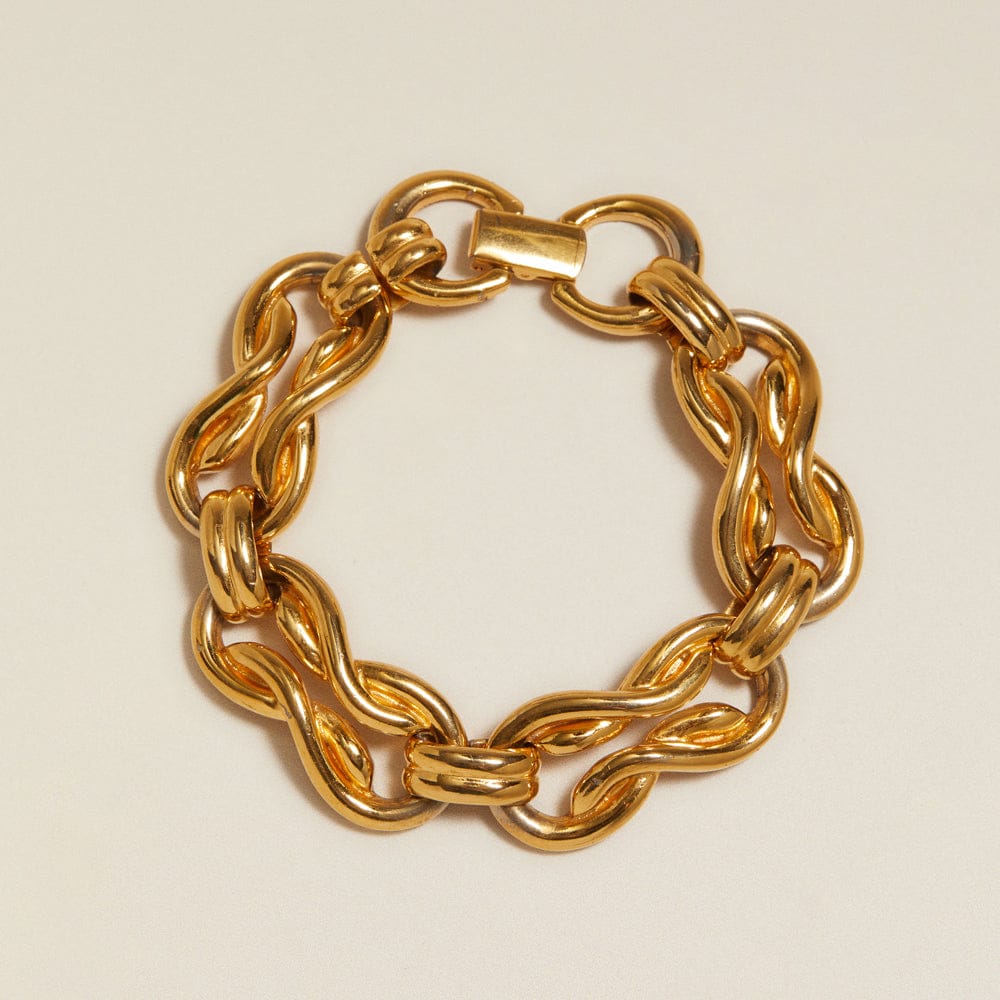 Chain Bracelet ONE Vintage Infinity Chunky Link Bracelet Orelia Jewellery