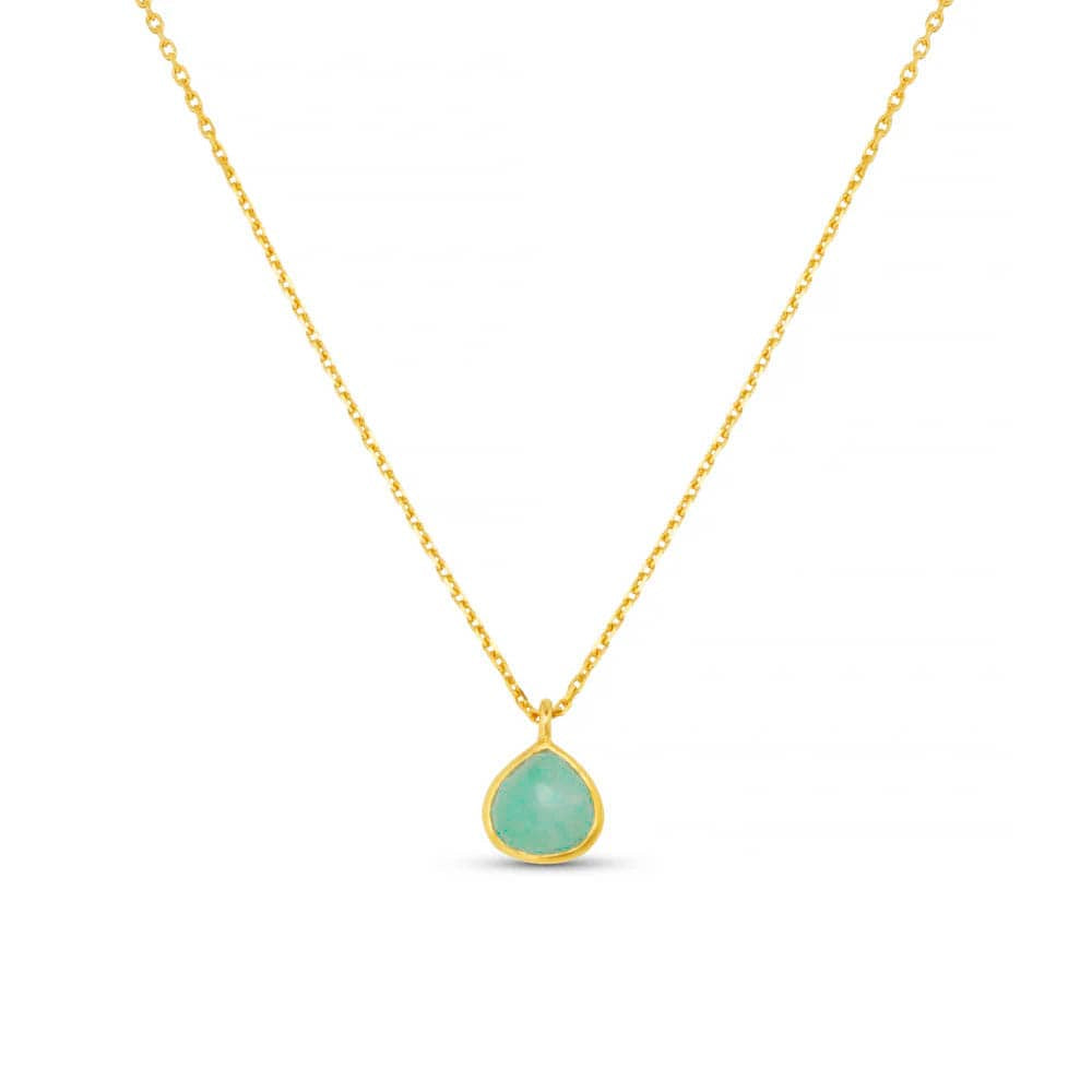 Chain Necklace Default LUXE Semi-Precious Amazonite Necklace Orelia Jewellery