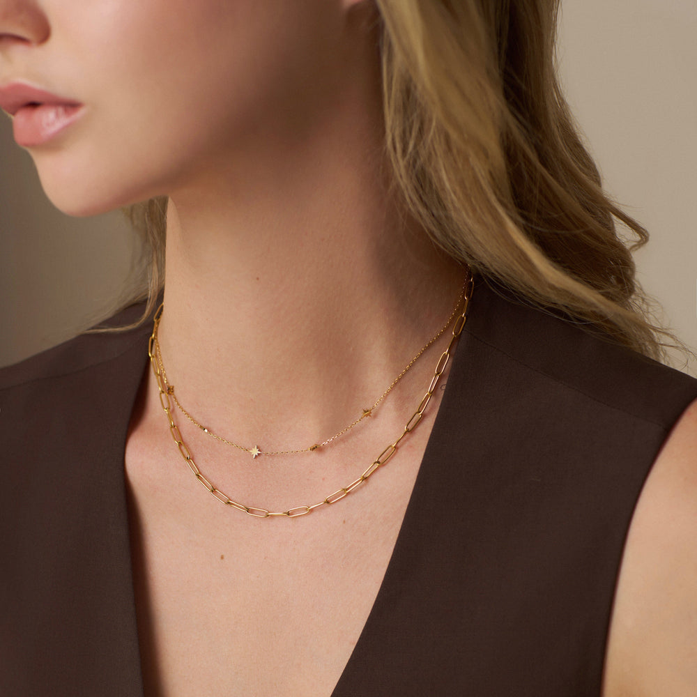 Chain Necklace LUXE Fine Oval Link Chain Necklace Orelia Jewellery