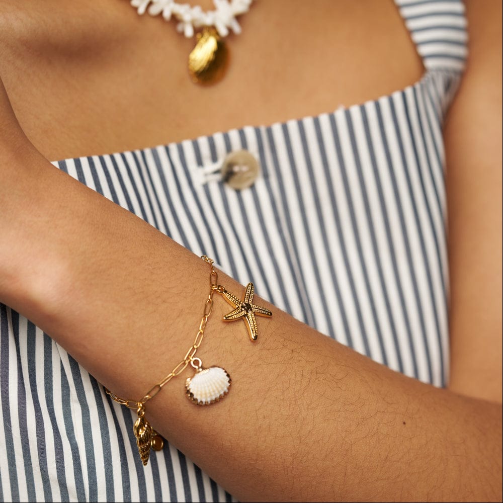 Charm Bracelet Default Eclectic Seaside Charm Bracelet Orelia Jewellery