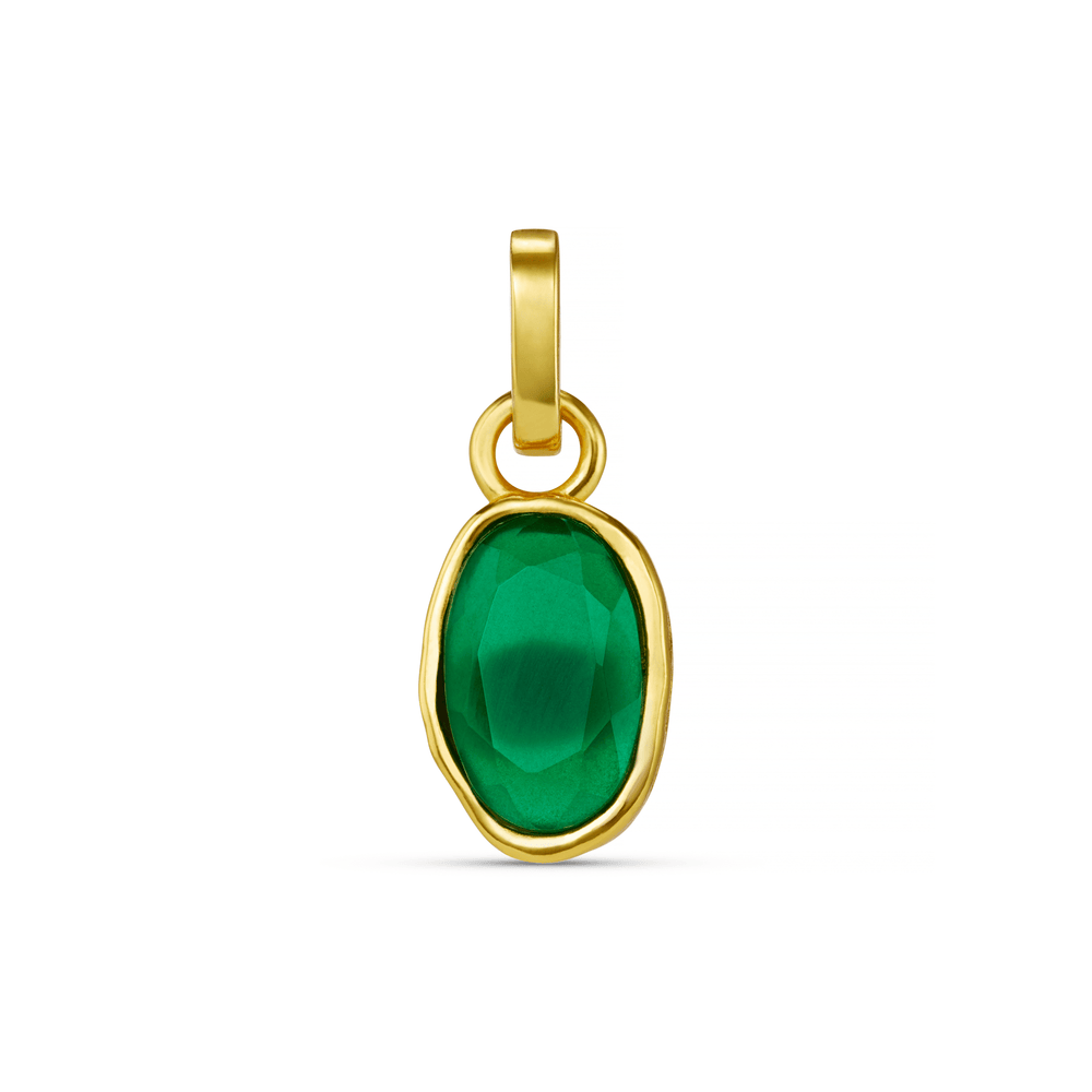 Charms LUXE Green Agate Charm Orelia Jewellery