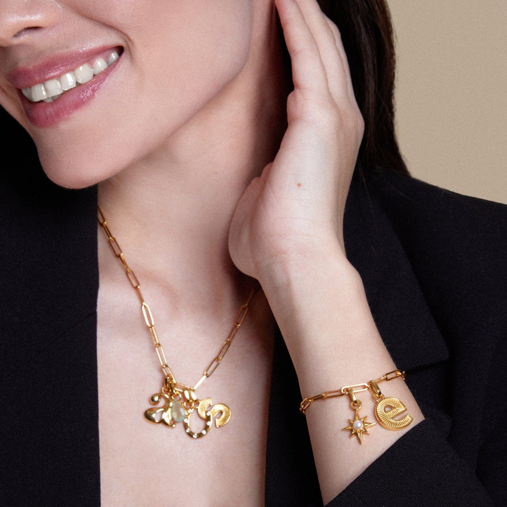 Charms LUXE Pearl Star Charm Orelia Jewellery