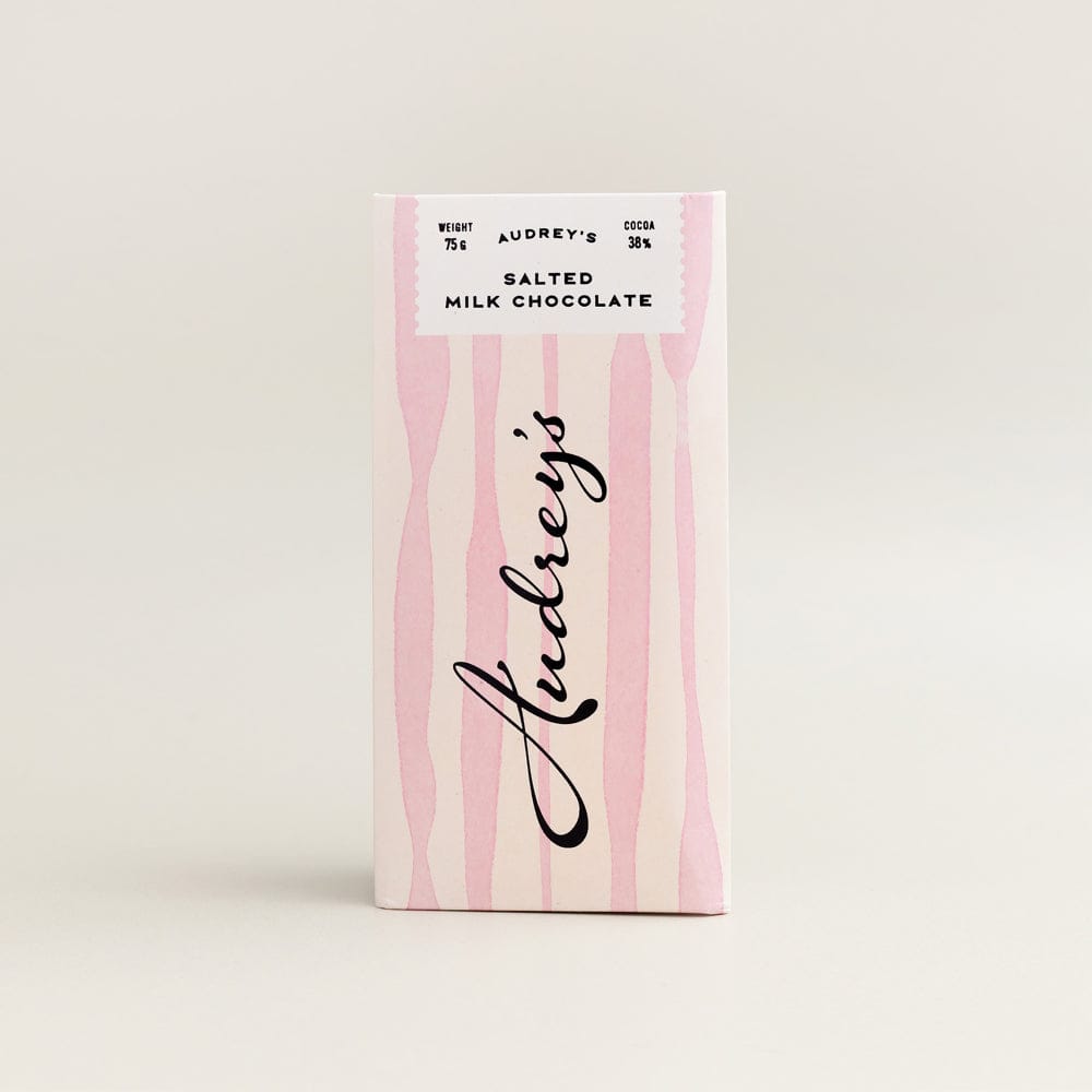 Chocolate ONE Audrey's Milk Chocolate Bar 75g Orelia Jewellery