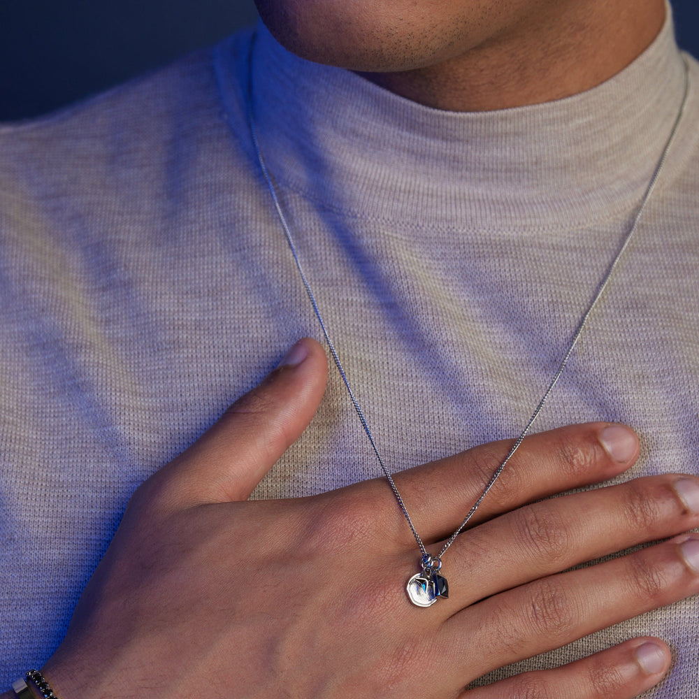 Chunky Neckwear Coin & Crystal Cluster Necklace Orelia Jewellery