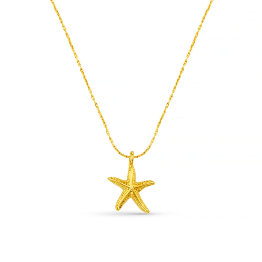Collar Necklace Default Fine Starfish Collar Necklace Orelia Jewellery