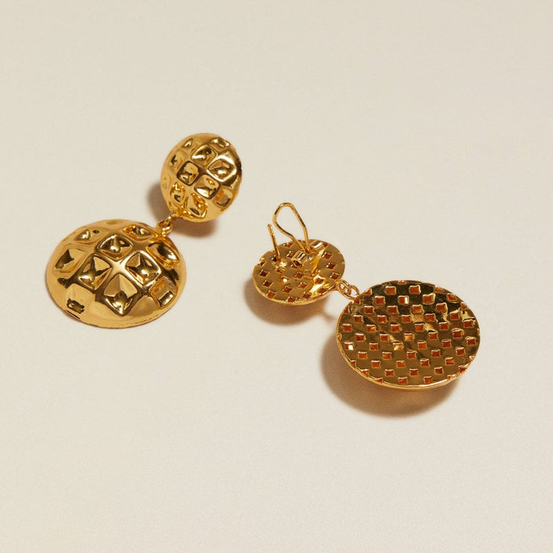 Drop Earrings ONE Vintage Statement Dome Drop Earrings Orelia Jewellery