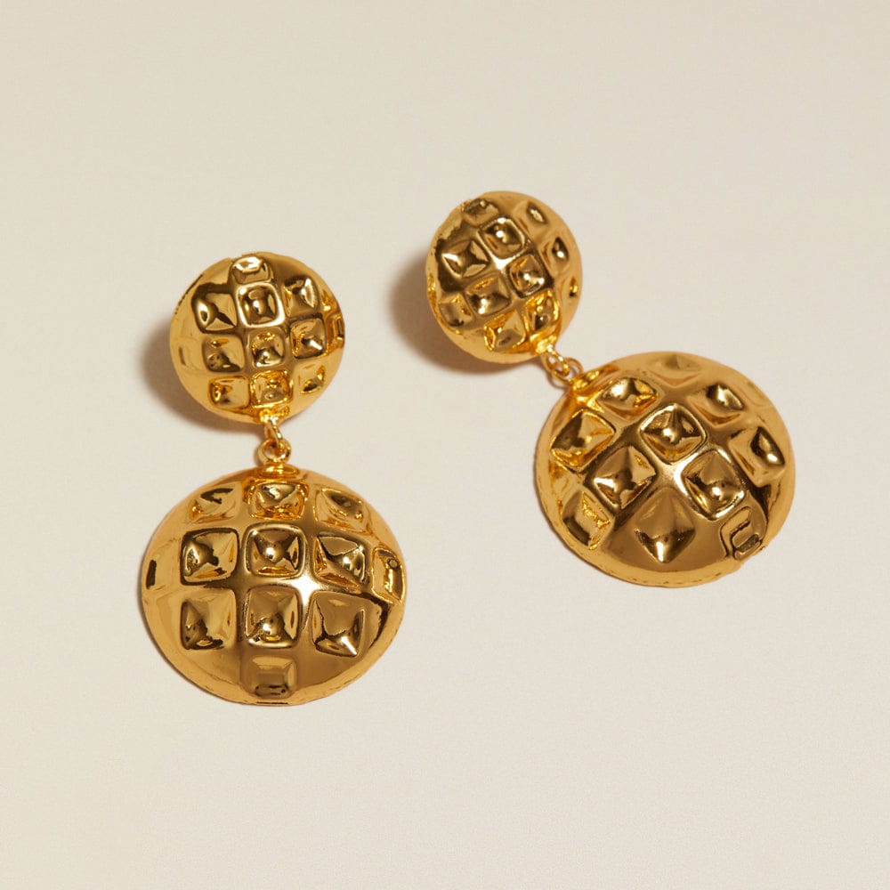 Drop Earrings ONE Vintage Statement Dome Drop Earrings Orelia Jewellery