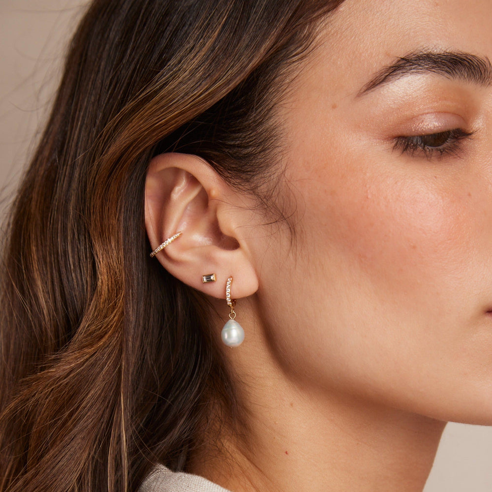 Ear Cuffs Fine Pavé Ear Cuff - Gold Orelia Jewellery