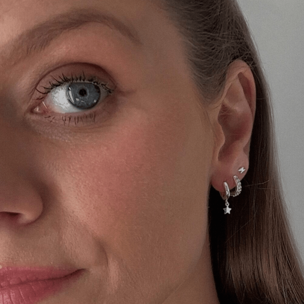 Ear Party Lightning & Star Ear Stacking Set - Silver Orelia Jewellery