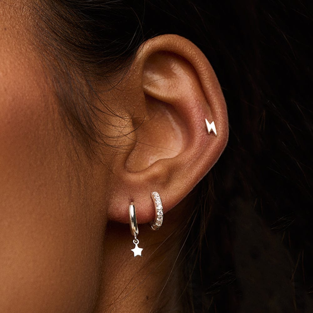 Ear Party Lightning & Star Ear Stacking Set - Silver Orelia Jewellery