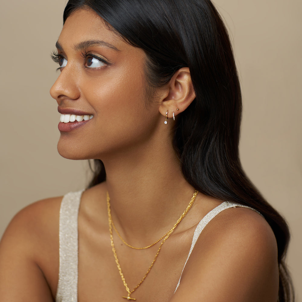 Earring Pack ONE Pavé Micro & Opal Drop Ear Stacking Set Orelia Jewellery