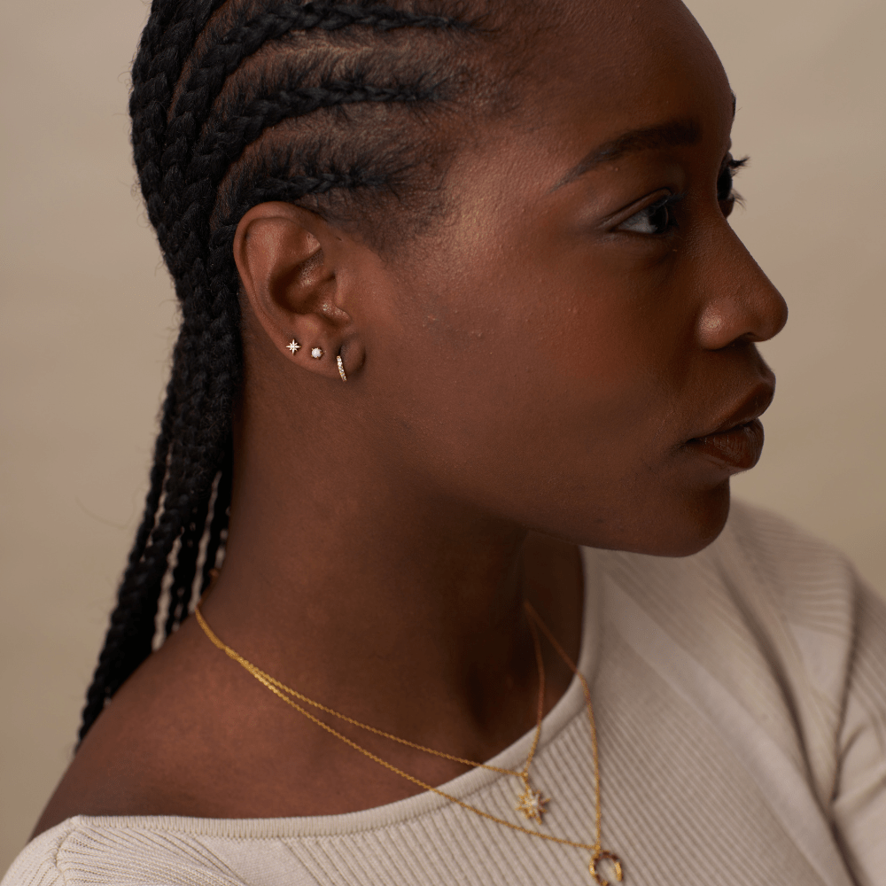 Earring Pack Pave Starburst & Opal Mini Micro Pack Orelia Jewellery