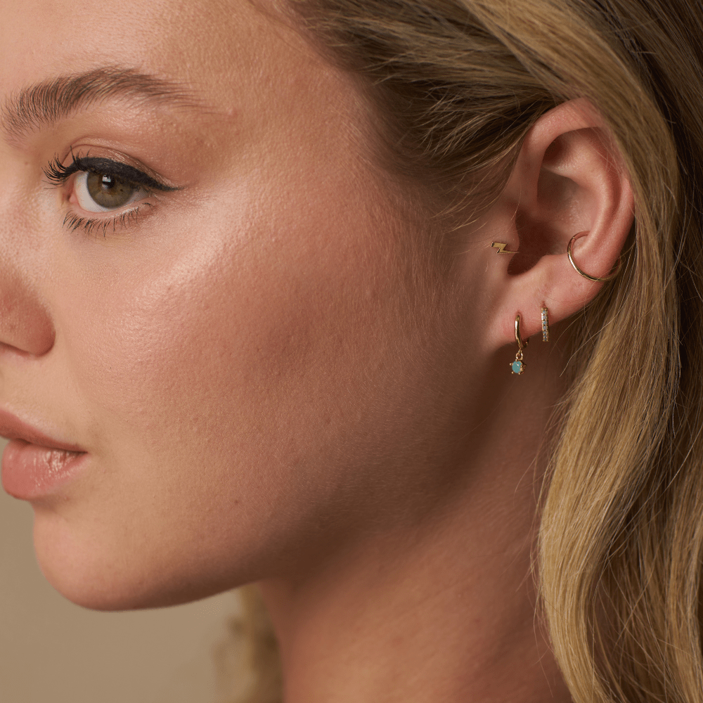 Earrings Pacific Opal Micro Ear Stacking Set Orelia Jewellery