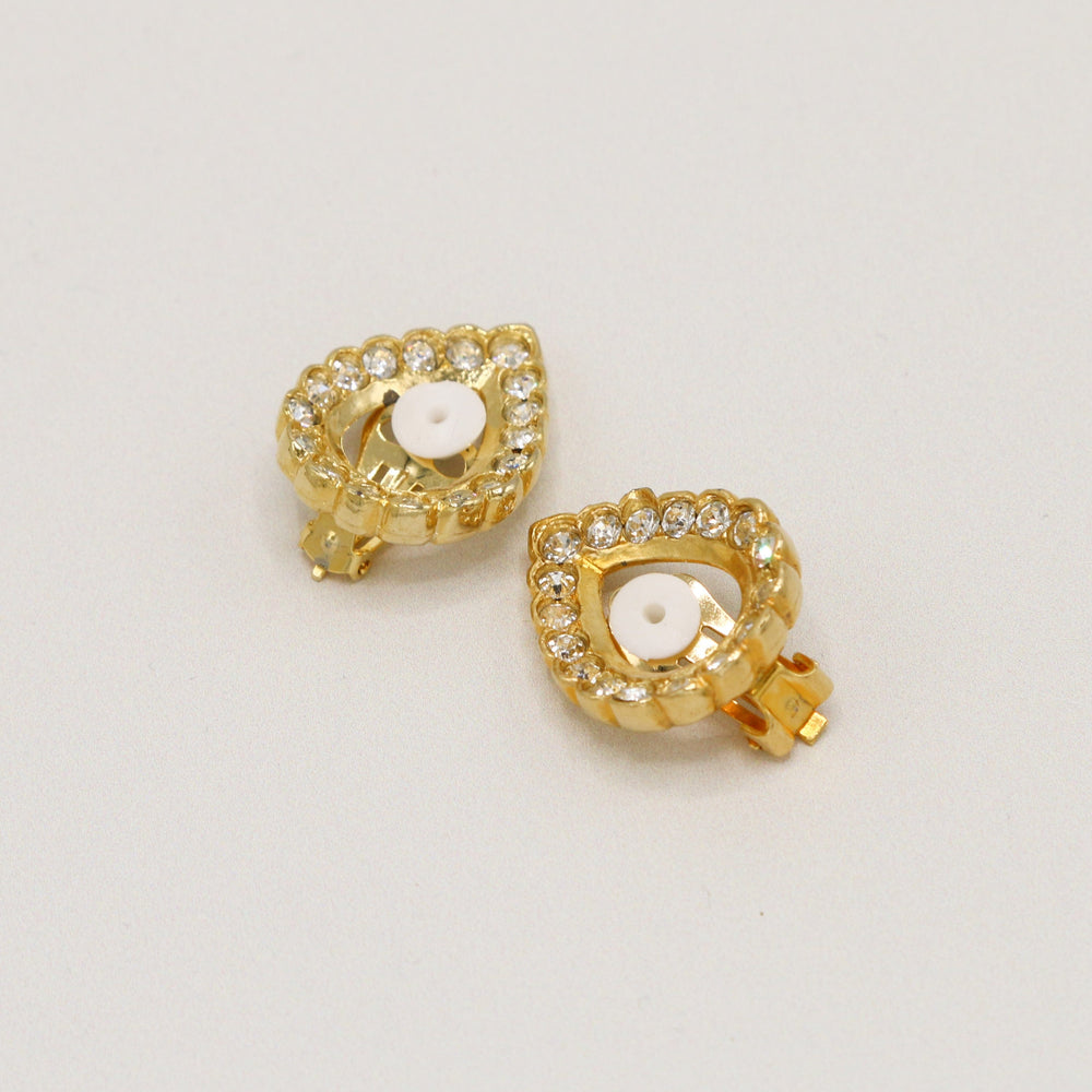 Earrings Vintage Open Drop Crystal Clip On Earring Orelia Jewellery