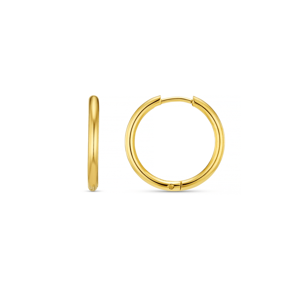 Hoop Earrings LUXE Mid-Size Hoop Earrings - Gold Orelia Jewellery