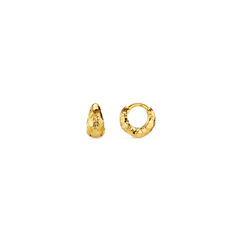 Hoop Earrings Textured Tiny Tapered Hoop Earrings Orelia Jewellery