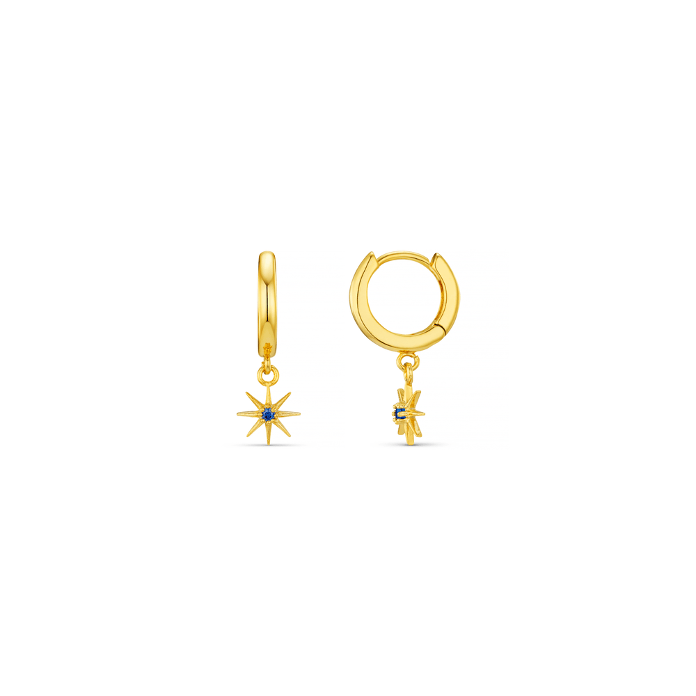 Huggie Hoops December Birthstone Tanzanite Huggie Hoop Earrings Orelia Jewellery