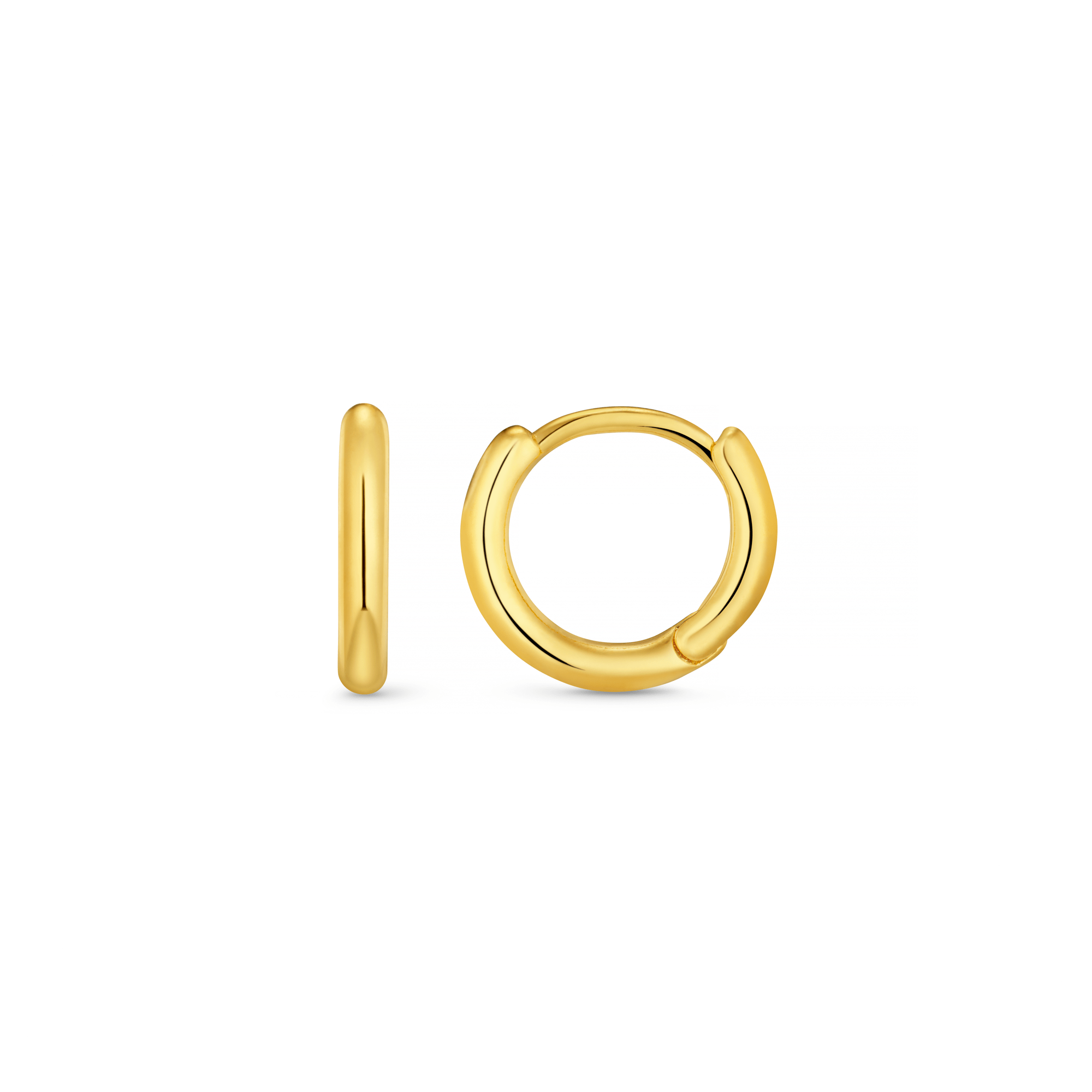 Gold Huggie Hoop Earrings
