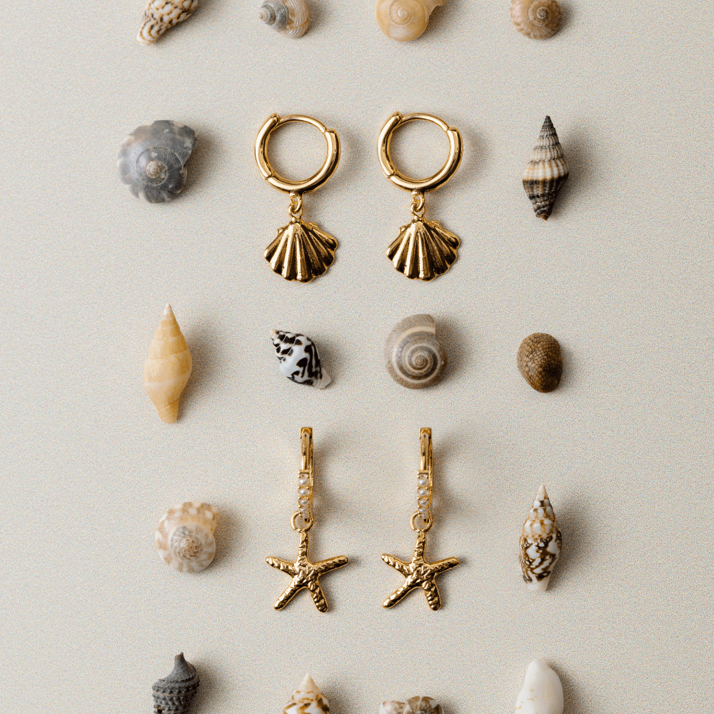 Huggie Hoops Shell Pavé Huggie Hoop Earrings Orelia Jewellery