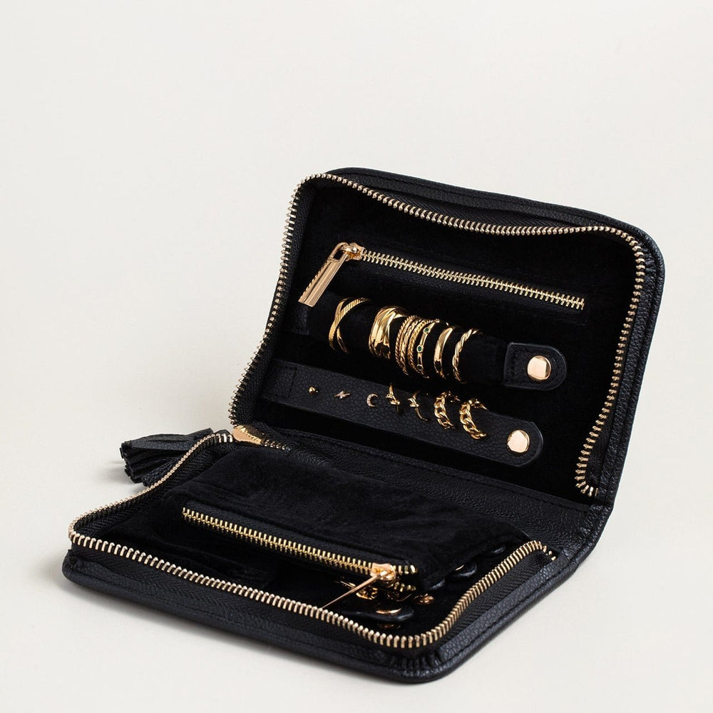 Jewellery Storage Black Jewellery Travel Wallet Orelia Jewellery
