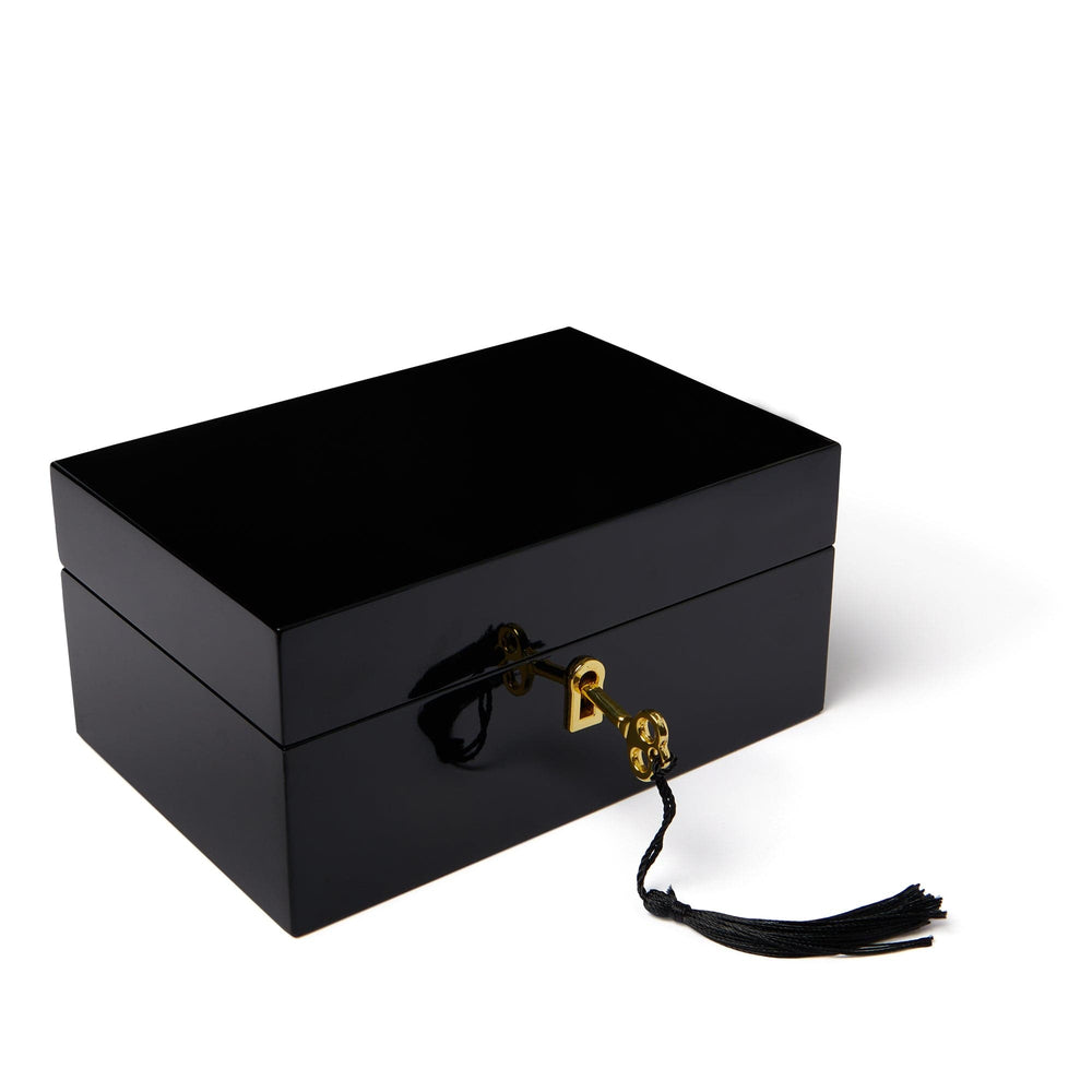 Jewellery Storage Black Lacquered Jewellery Box Orelia Jewellery