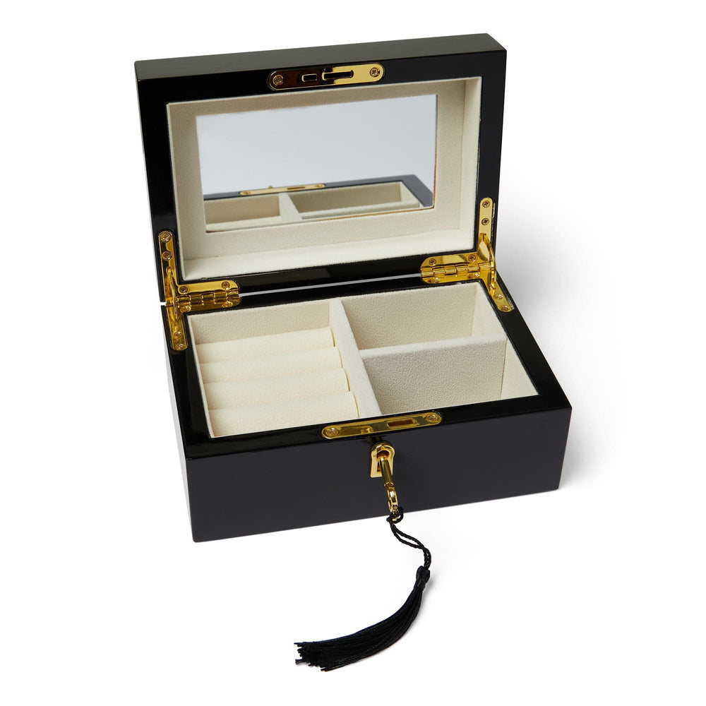 Jewellery Storage Black Lacquered Jewellery Box Orelia Jewellery