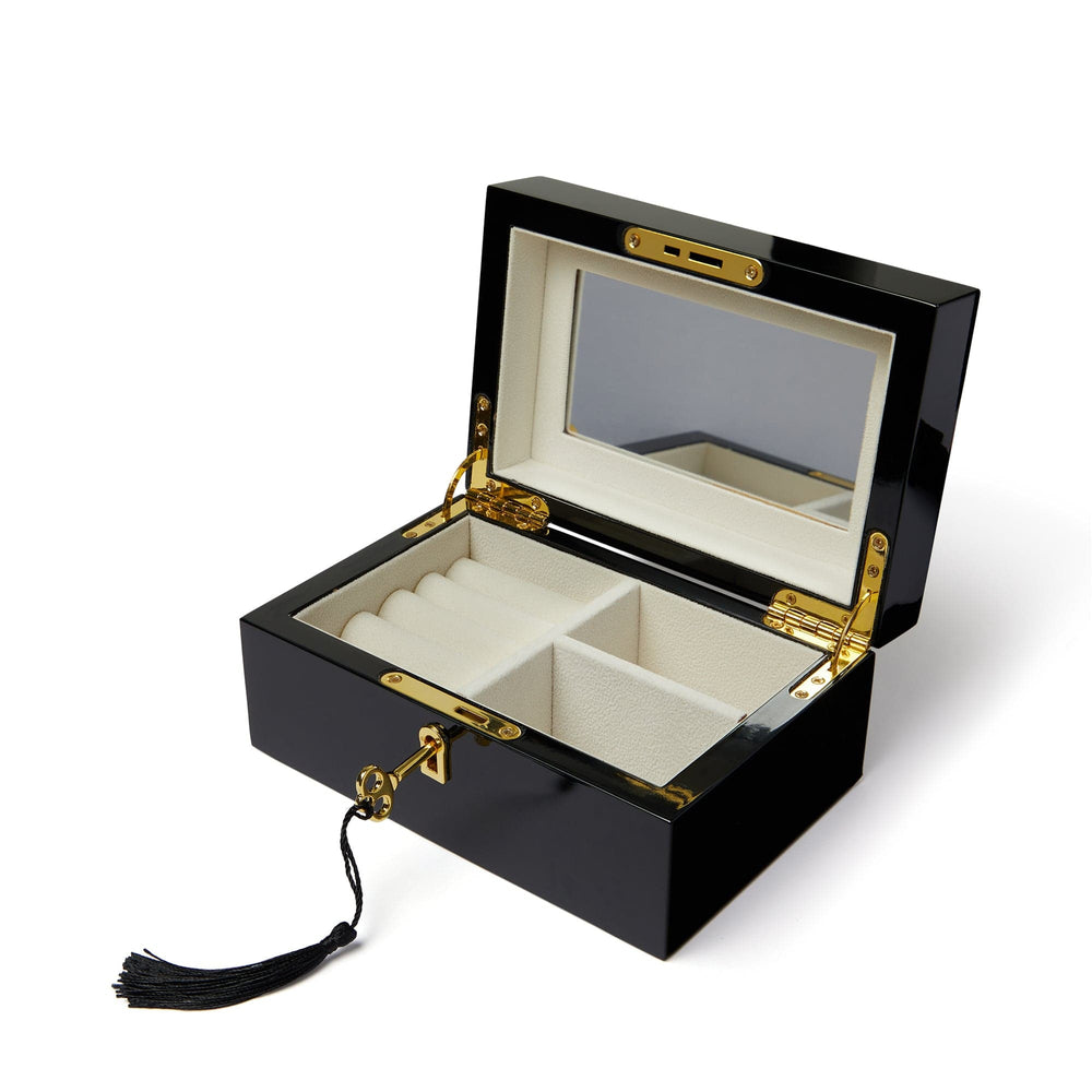 Jewellery Storage Black Lacquered Jewellery Box Orelia Jewellery