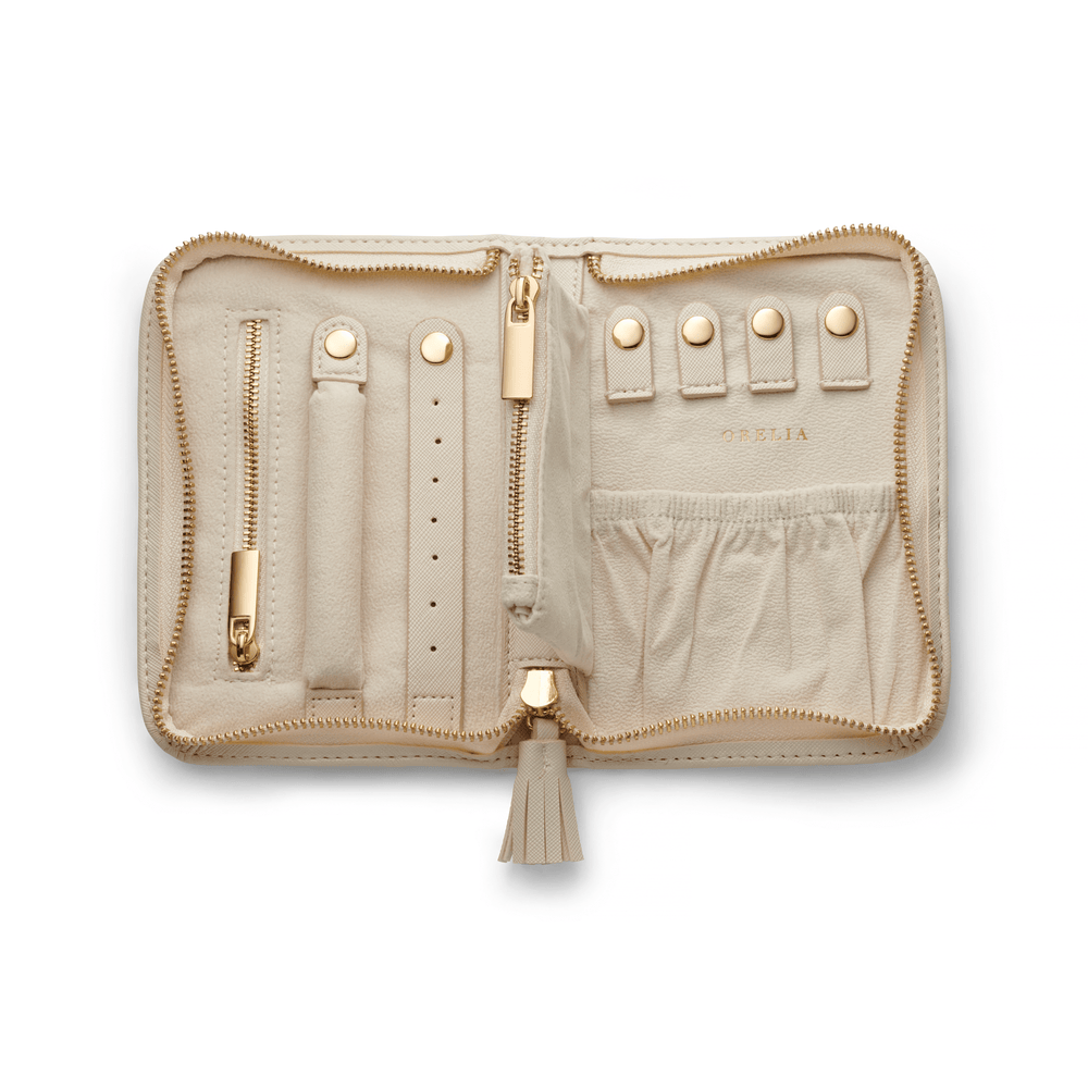 Jewellery Storage Cream Jewellery Travel Wallet Orelia Jewellery