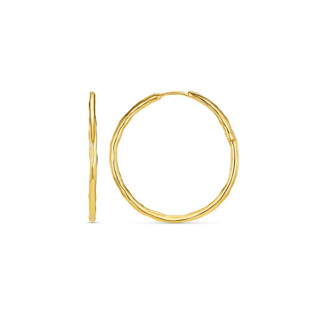 Large Hoop ONE LUXE Molten Large Hoop Earrings Orelia Jewellery