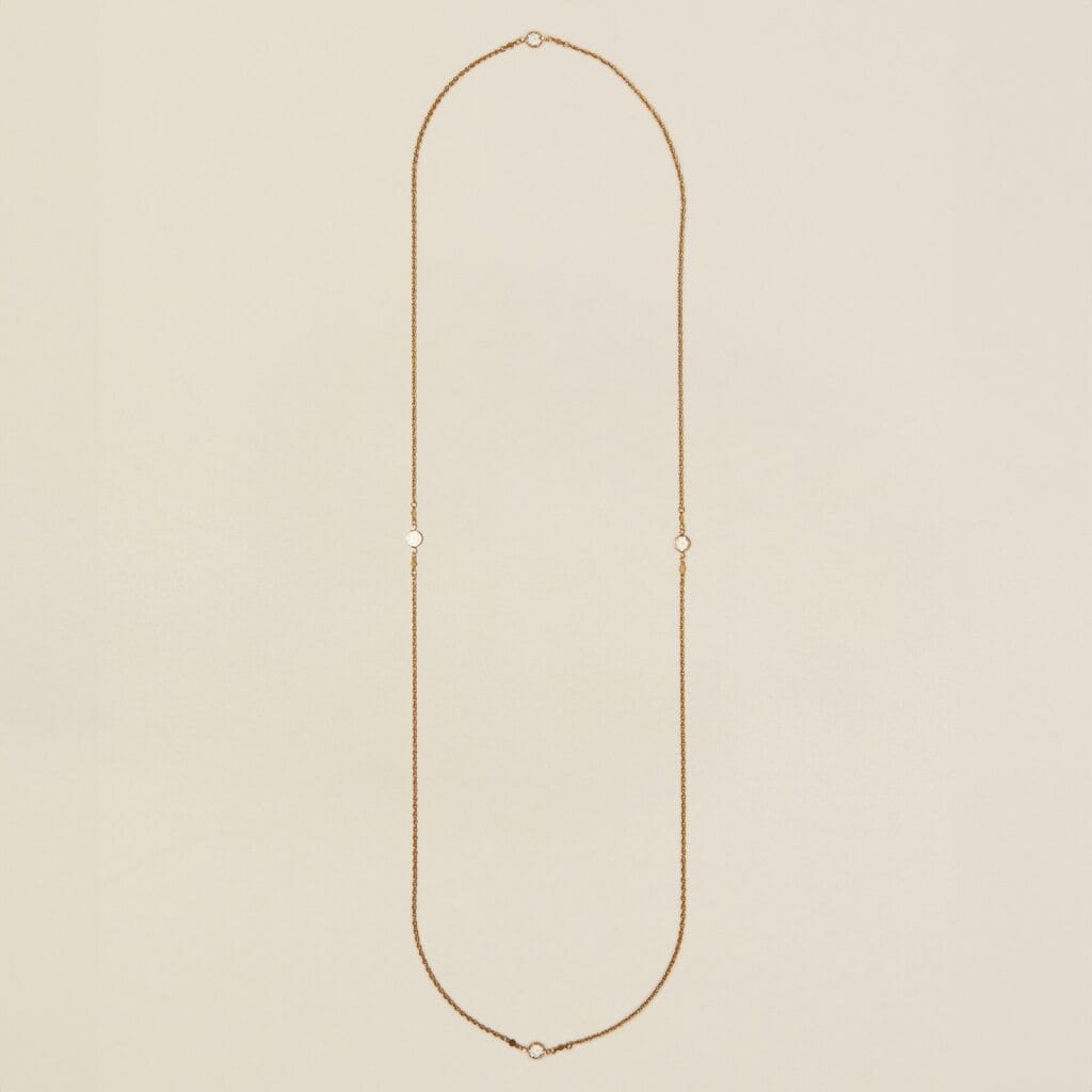 Long Necklace Default Vintage Crystal Wraparound Chain Necklace Orelia Jewellery