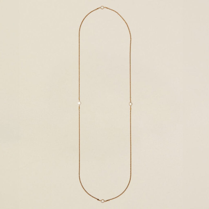 Long Necklace Default Vintage Crystal Wraparound Chain Necklace Orelia Jewellery
