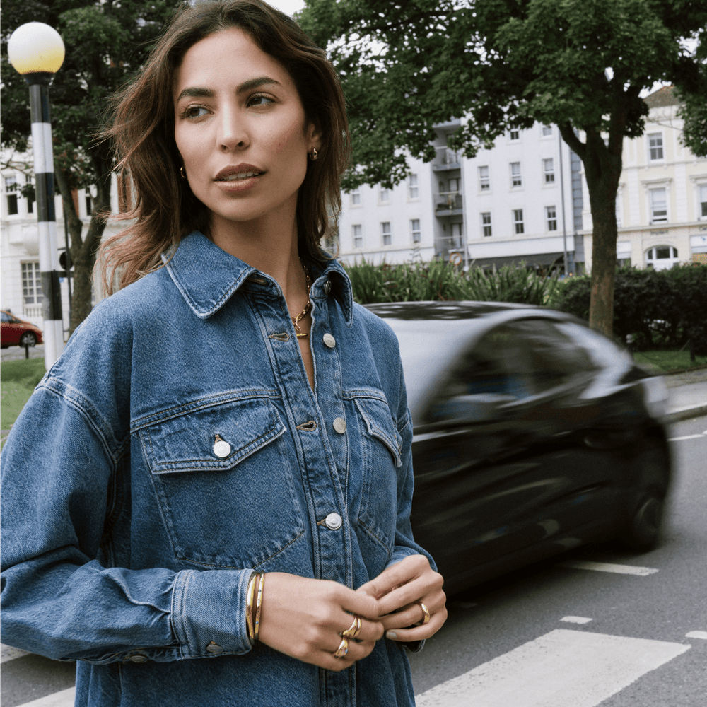 LUXE Domed Bangle - Gold Orelia Jewellery