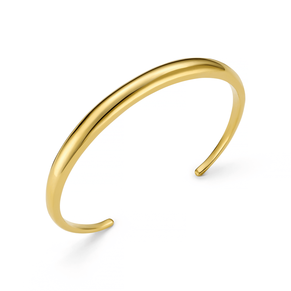 LUXE Domed Bangle - Gold Orelia Jewellery