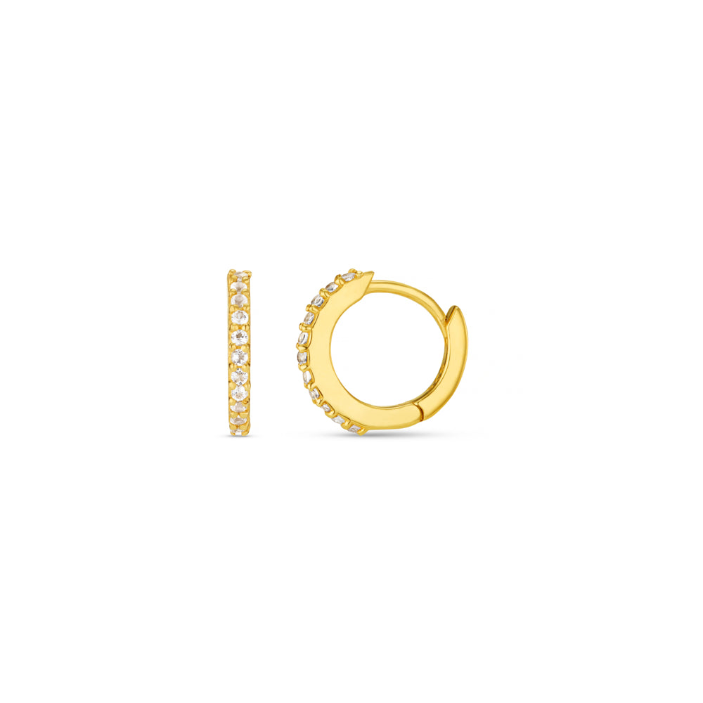Micro Hoop ONE LUXE Pavé Micro Hoop Earrings Orelia Jewellery
