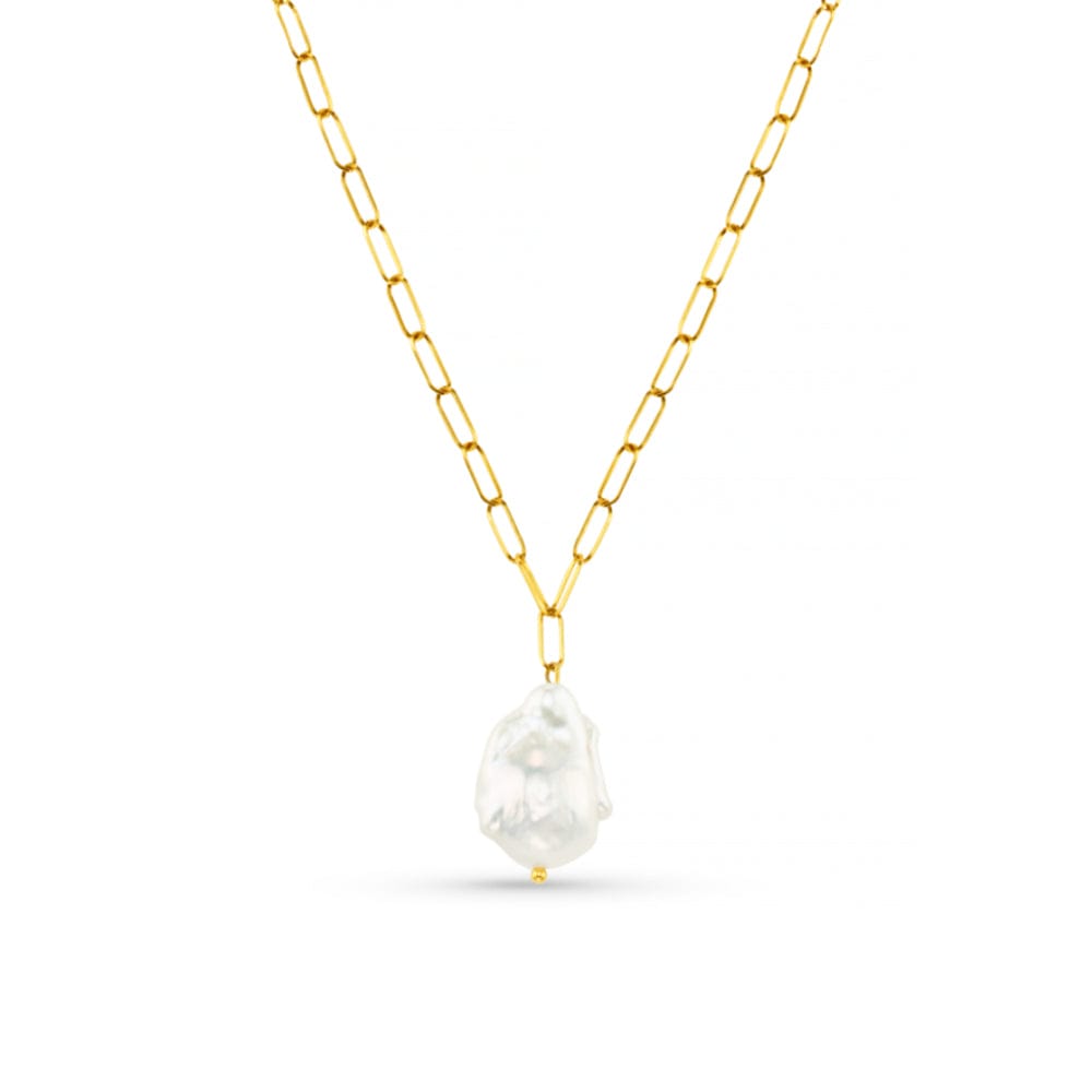Mid-Length Necklace ONE LUXE Statement Pearl Pendant Necklace Orelia Jewellery