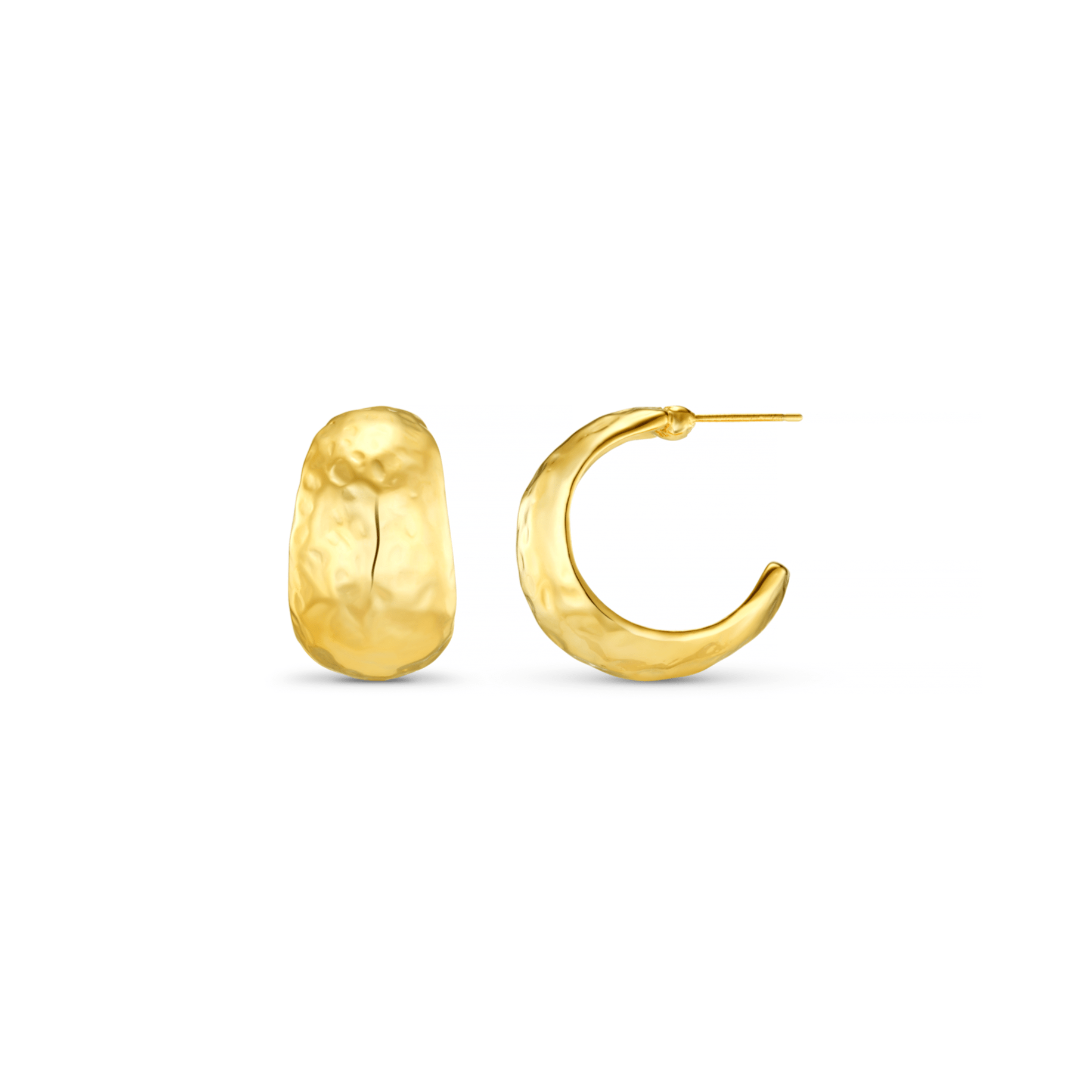 Chunky Gold Hoop Earrings