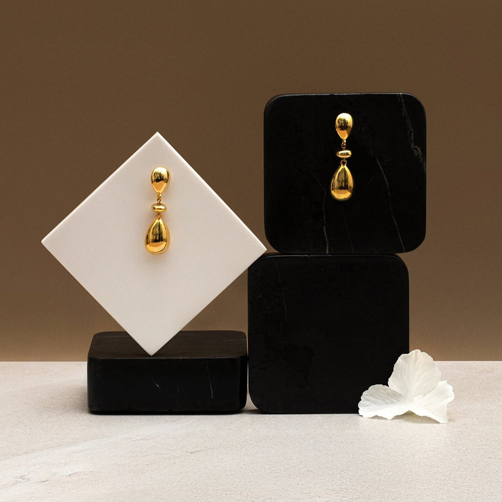 Polished Statement Mix Drop Earrings