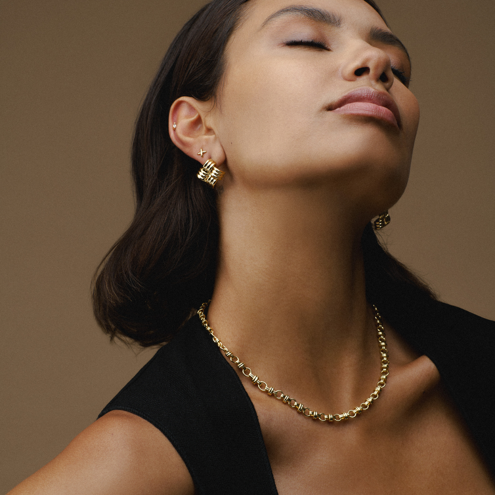 Cross Link Chain Necklace