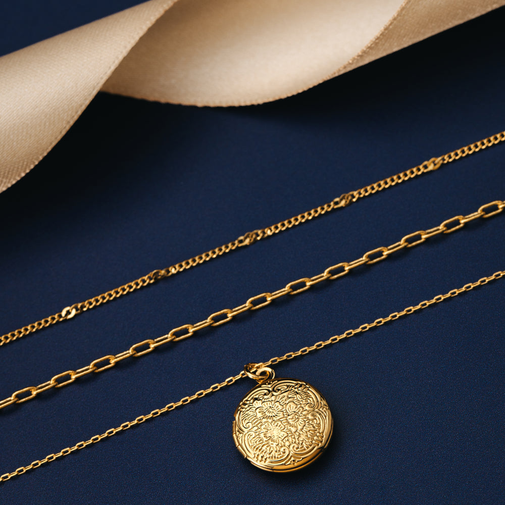 Multi Row Neckwear ONE 3-Row Locket Necklace Orelia Jewellery