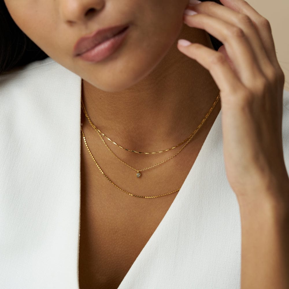 Multi Row Neckwear ONE Fine Crystal Drop Three Row Necklace Orelia Jewellery