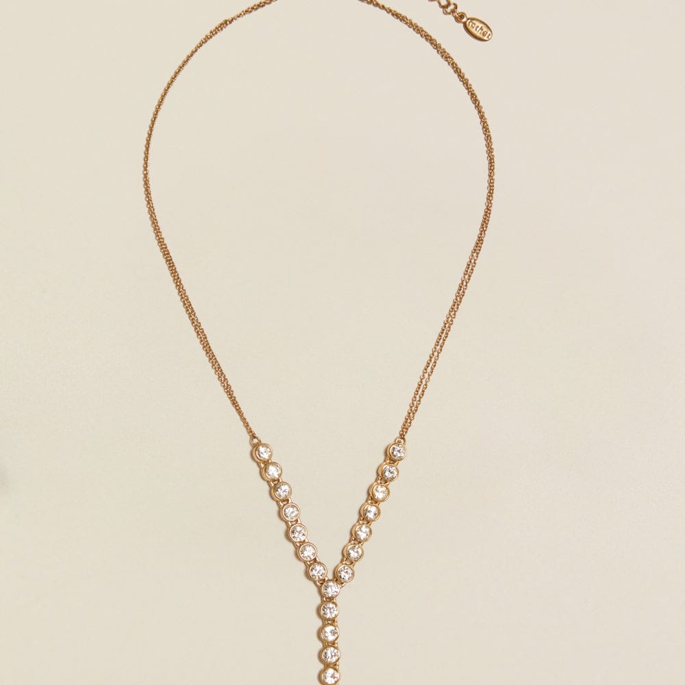 Necklace Other Default Vintage Fine Crystal Tennis Lariat Necklace Orelia Jewellery