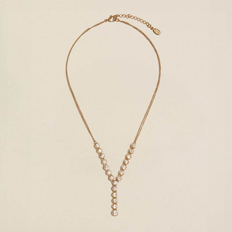 Necklace Other Default Vintage Fine Crystal Tennis Lariat Necklace Orelia Jewellery