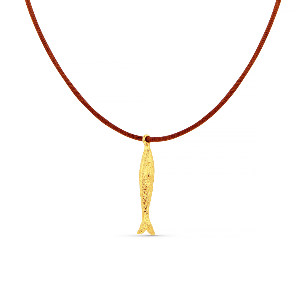 Necklace Other Molten Fish & Cord Adjustable Necklace Orelia Jewellery