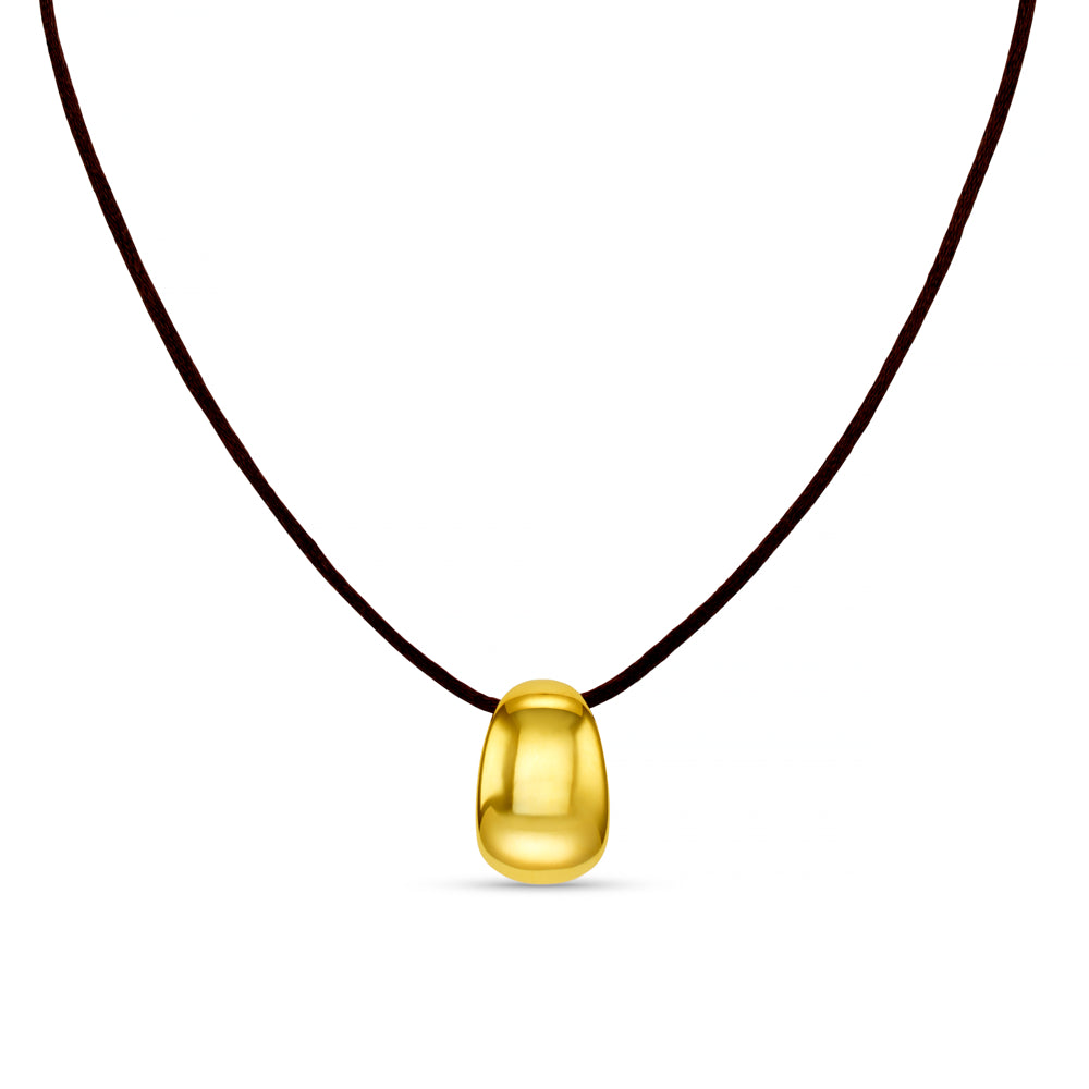 Necklace Other ONE Gold Tapered Pendant Cord Necklace Orelia Jewellery