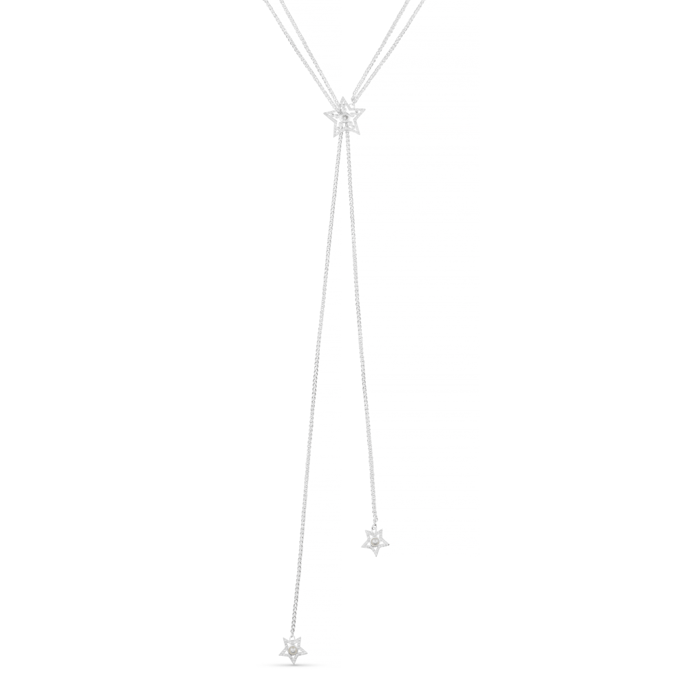 Necklaces Crystal Star Tie Lariat Necklace Orelia Jewellery